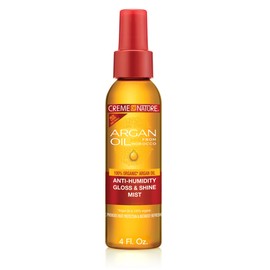 Creme Of Nature, Argan Oil Anti Humidity Gloss & Shine Mist, Argan Oil Of Morocco, Provides Heat Protection, 4 Fl Oz