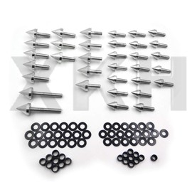 XKH- Aluminum Fairing Bolt Kit Body Compatible with 1999-2007 Suzuki Hayabusa GSXR 1300 Silver [B07M65HTLY]