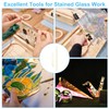 PATIKIL Stained Glass Burnisher, 4 Pcs Stained Glass Tools Plastic