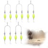 CHAOTEMAI Pack of 5 Double-Hook Reverse Bottom Rig, Double Hook