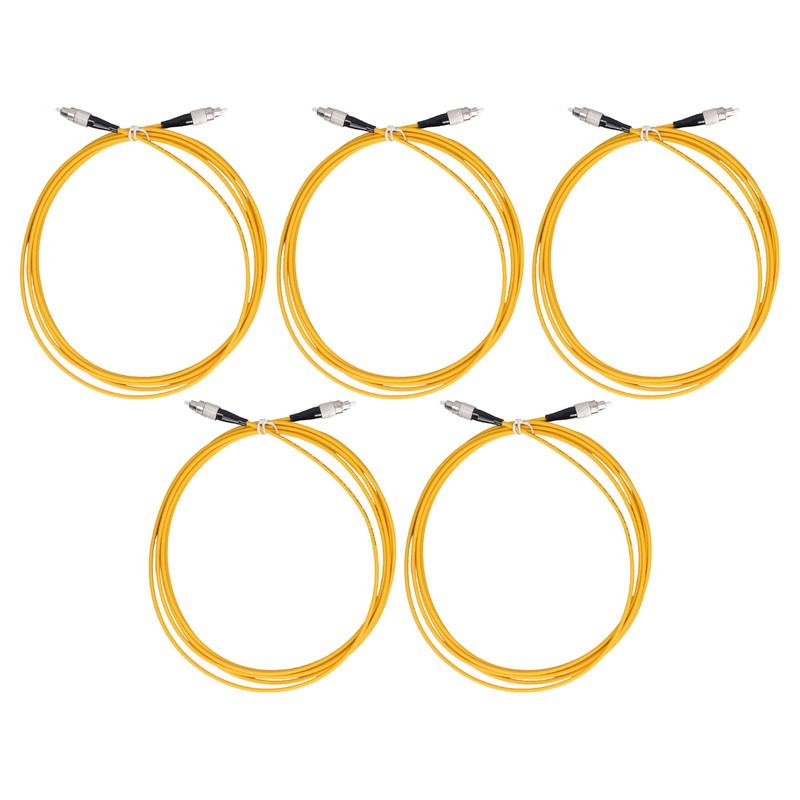5PCS Optical Fiber Extension Cable UPC/FC to UPC/FC Halogen Free