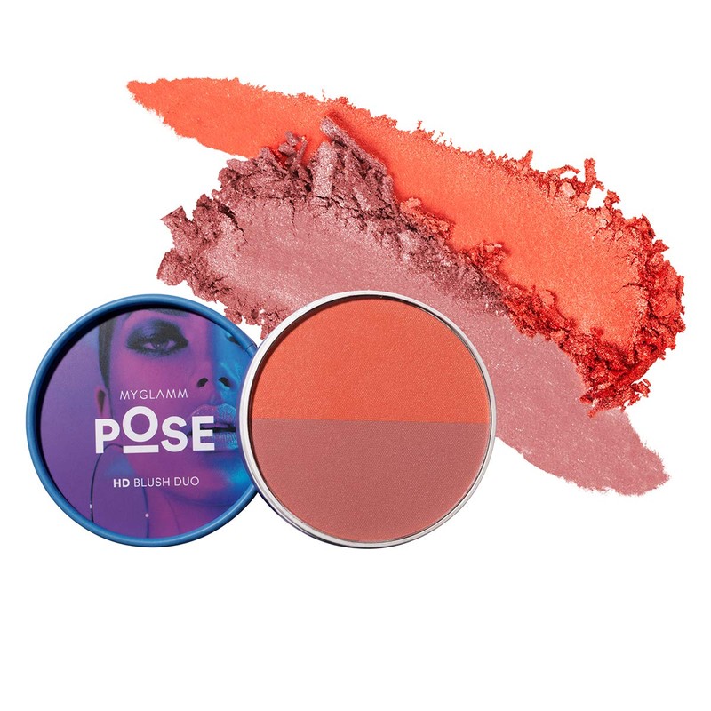 MyGlamm Pose Hd Blush Duo, Coral | Punch, 9 G