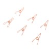 60pcs Wire Clothes Pins Antislip Creativity Metal Wire Hollow Out