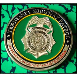 Tennessee State Highway Patrol Police Department Challenge Art Coin