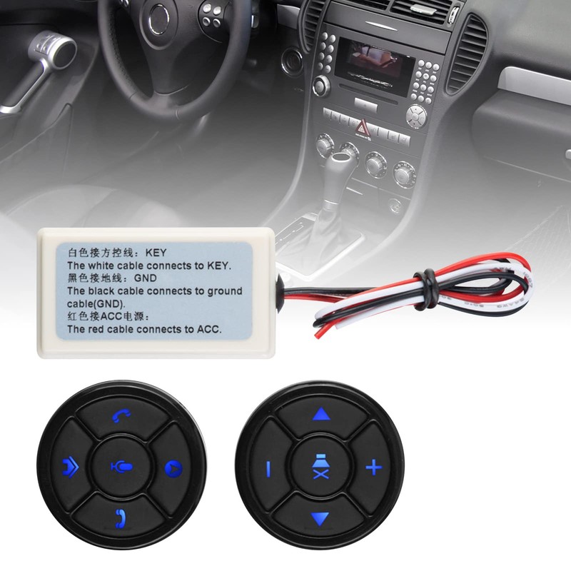 Steering Wheel Button, Steering Wheel Controller Bluetooth Radio Navigation Answer