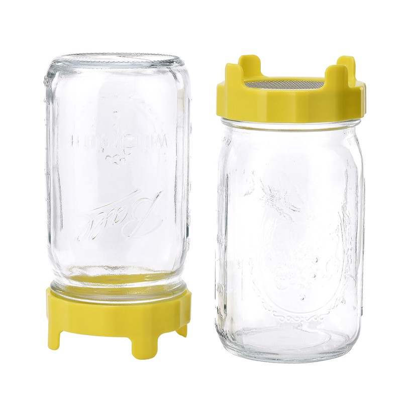 ABS Sprout Lid with Stainless Steel Screen for Wide Mouth
