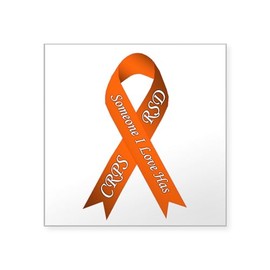 CafePress Someone I Love Has CRPS RSD Orange Awarene Sticker Square Bumper Sticker Car Decal
