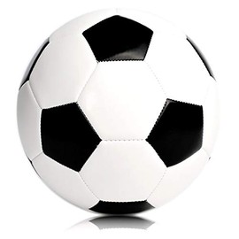 Classic 32 Panel Black & White Traditional Hexagonal Panel Football Soccer Ball Size 5