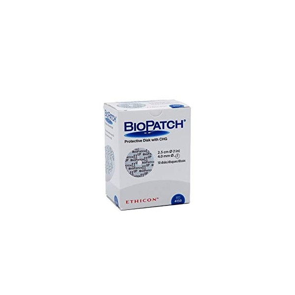 Alimed Johnson Johnson Biopatch Antimicrobial Dressing 1" Disk, 4mm, Sterile, Latex-free(box of 10 Each)