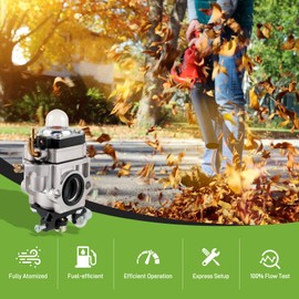 A021002040 WYK-66 43/46/48cc Carburetor Kit for Poulan Pro PR48BT BP402 Blower for RedMax EB4300 Auger Tiller Trimmer