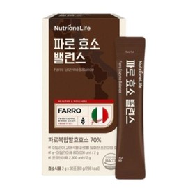 Farro enzyme balance grain 800,000 high potency 30 packets 1 unit | Nutrione | Nutritional intake for breakfast Digestion stimulant Health function Comfortable stool / 파로 효소 밸런스 곡물 80만 고역가 30포 1개 | 뉴트리원 | 아침대용 영양섭취 소화촉진제 건강기능 쾌변