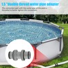 hicoosee Pack of 2 Pool Hose Connectors 38 mm with