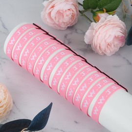 12PCS WWJD Christian Bracelet Pack, Christian Jesus Gifts Adjustable Wristbands, WWJD Bracelets Bulk - What Would Jesus Do Bracelet for Women Men, 12 Pink