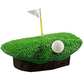 Mens Womens Crazy Golf Beret Hat with Ball and Flag Unisex Fancy Dress Party Accessories One Size Fits Most
