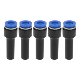 Enwye 5Pcs Push Fit Stem Reducer 8mm to 6mm Push to Connect Plastic Plumbing Fitting PP Material for Gas Sources Pneumatic Systems