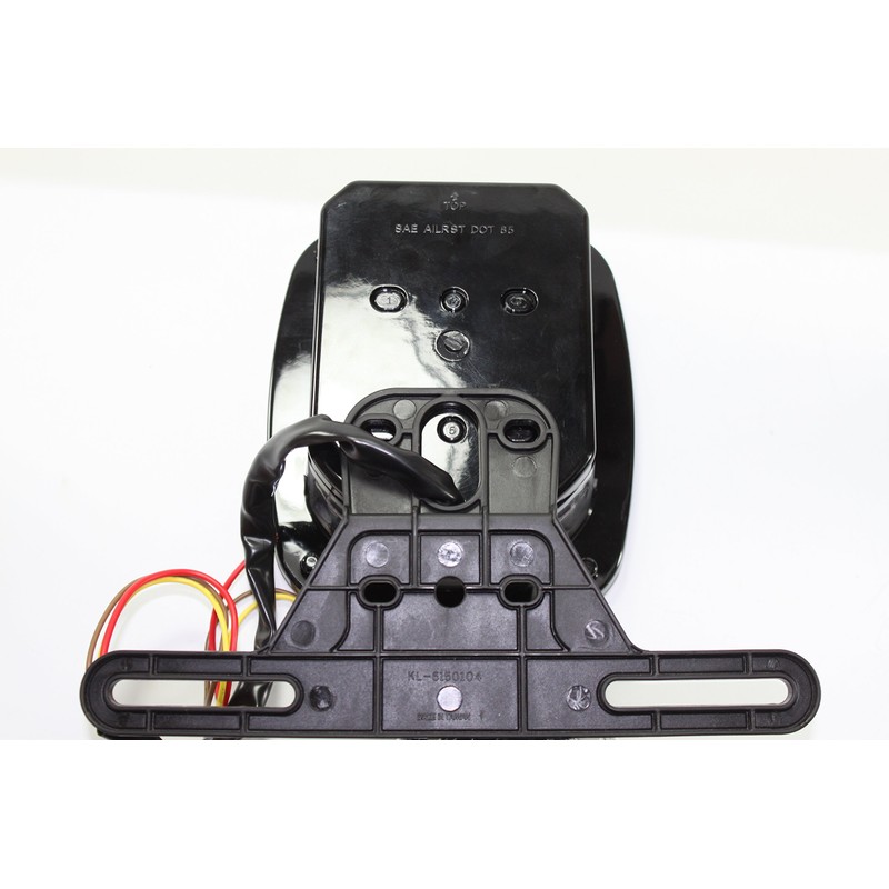 1 Black Surface Mount Universal License Bracket for Stop Turn