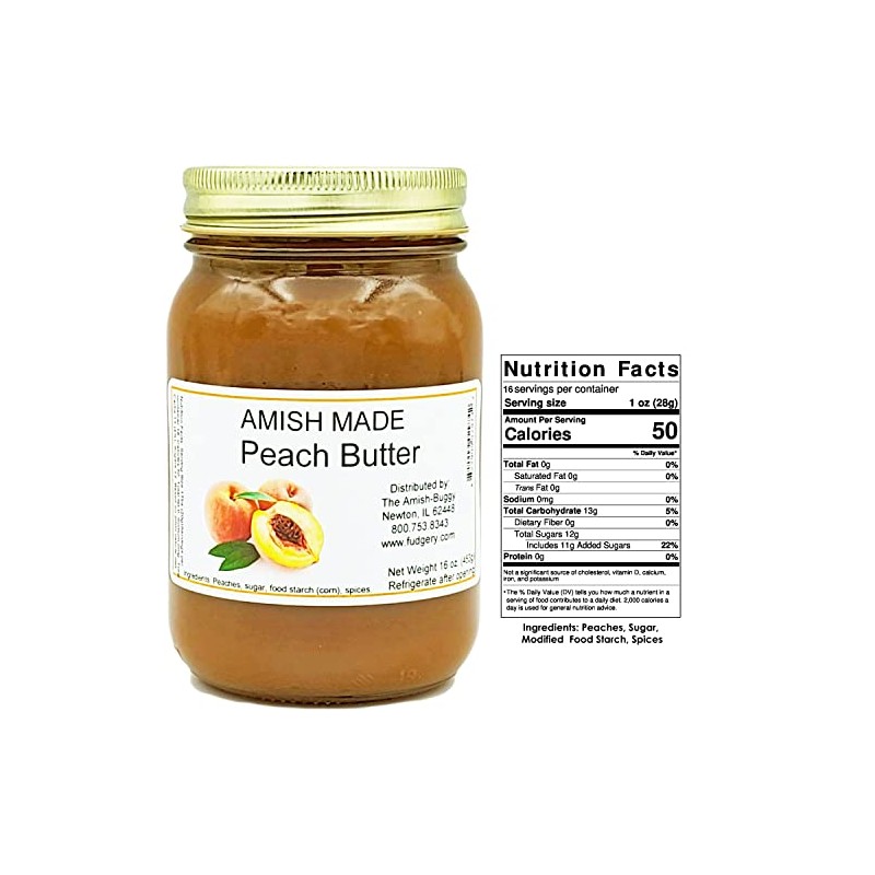Amish Made Butters 16 oz. 2pk (Peach Butter)