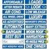 EZ Lettering Car Dealer Windshield Slogans 20 packs, Mix n