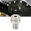 Piggyback Oil Drain Plug Stainless Steel Oversize Self Tapping Oil