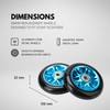 BOLDCUBE Stunt Scooter Wheels 100mm Pair - Pro Stunt Wheels