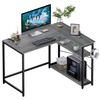 Pamray 43 Inch L Shaped Computer Desk with Reversible Side