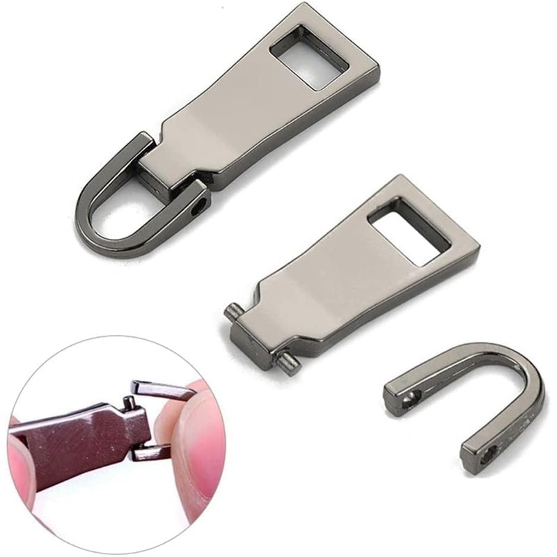Heavy Duty Metal Zipper Pull - Universal Replacement Slider for
