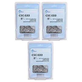 UpStart Components 3-Pack 8-Inch Chainsaw Chain Replacement for Greenworks 1400102 24V Li-ION Pole Saw