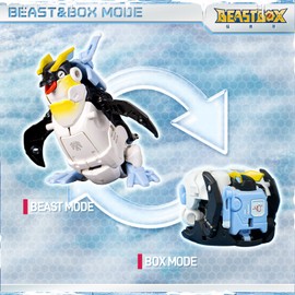 BEASTBOX BB-68 Jetstream Deformation Toys Action Figure, Converting Toys in Mecha and Cube, Perfect Birthday Party Gift for Teens and Adults, Based on Penguin.