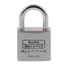 Burg-Wächter padlock, set of 2, 5 mm thickness, 4 keys,