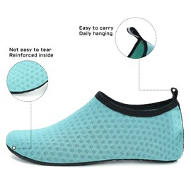 RICHDMI Beach Shoes, Men Women Beach Shoes, Swimming Shoes, Water Sports Shoes, Quick-Drying, Non-Slip Barefoot Shoes, Green
