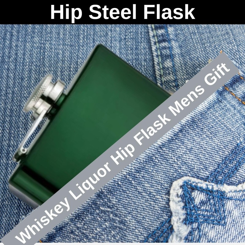 Top Shelf Flasks | Custom Stainless Steel Pocket Size 8oz