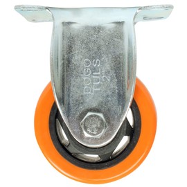 DOGOTULS ZF5108 Rodaja de PVC Naranja Fija con Placa 2"