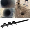 Flower Planting Auger Iron Planter Digging Spiral Drill Bit Garden