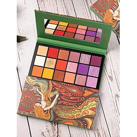 FMURY 36 Color Sombreado Sombreado Pegatoria Paleta Paleta Glitter Pearlescent Matte Tierra Color Ojo Paleta Paleta Maquillaje                        