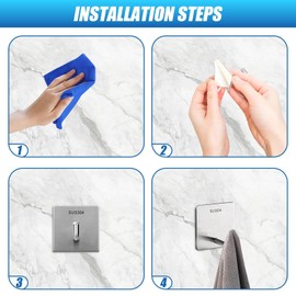 Zhyraze Emergency Fire Blanket Hooks, Stainless Steel Hooks, Fire and Water Resistant, for Home Kitchen, Office and Outdoor Hook - 1 Pack