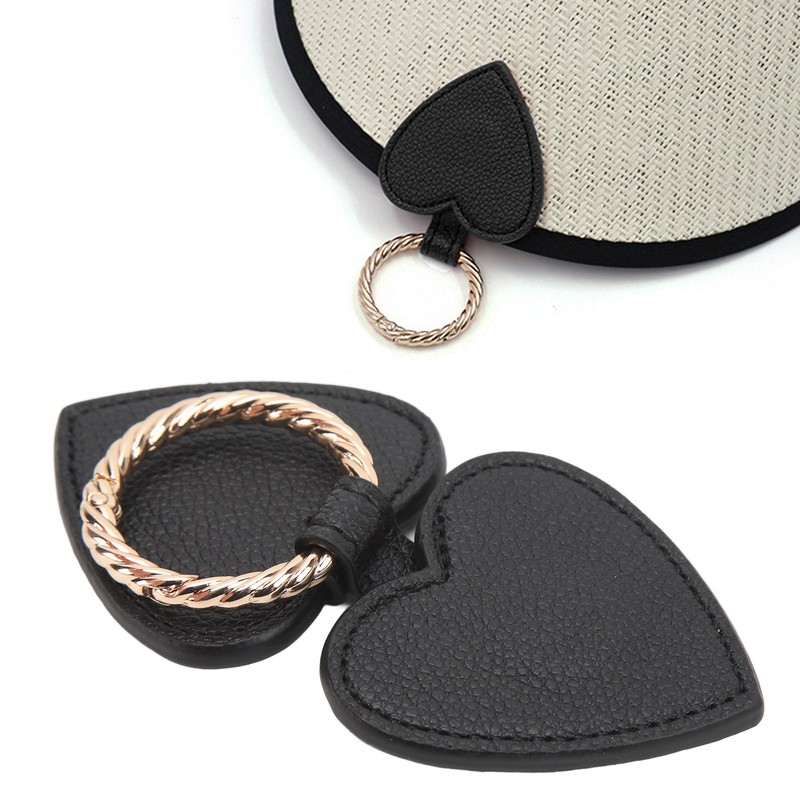 Magnetic Hat Clip Portable PU Leather Heart Shaped Magnetic Hat