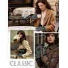 GSG Leather Gloves for Women Winter Warm Wool Lining Lambskin