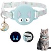 JESWO Collares para Gato, Airtag Cat Collar Holder, Ultra elástico