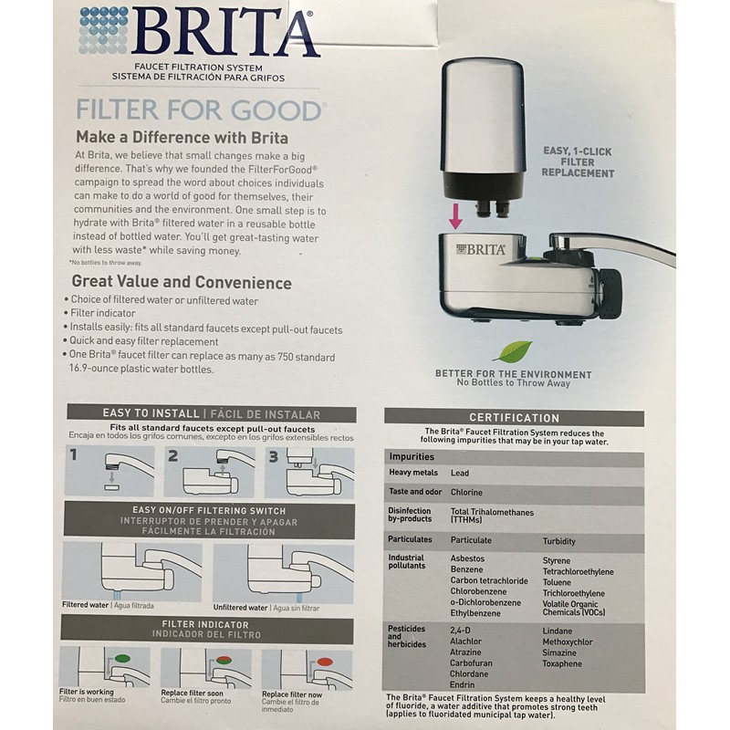 Brita Faucet Mount Filteration System Includes One System 2 Filters