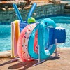 SWIMLINE HYDROTOOLS Pool Side Organizer Towel Rack With Removable Mesh