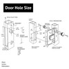 elox Storefront Swinging Narrow Stile Aluminum Door Mortise Deadbolt Lock,