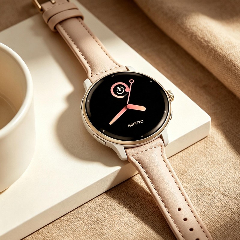 20mm Slim Leather Band Compatible with Garmin Vivoactive 6/Vivoactive 5/3/3