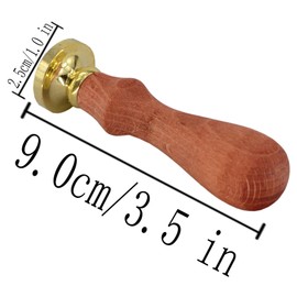 SYAYA Vintage Retro Brass Head Wooden Handle 26 Letters Alphabet A-Z Seal Stamp for Wax Seal GZ4 J