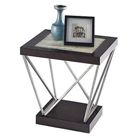 Progressive Furniture East Bay Rectangular End Table, Black