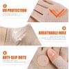 Women Sunblock-Fingerless Gloves UV-Sun-Protection Driving Non-Slip Gloves