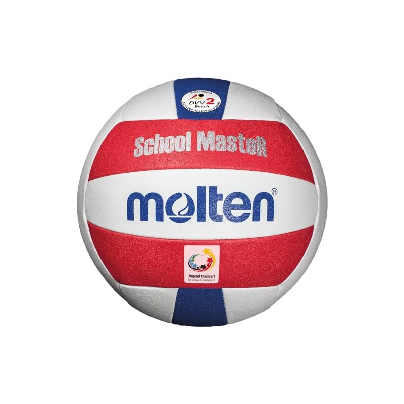 Molten Beach Volleyball V5B-SM White/Red/Blue 5