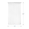 Heavy Duty Shower Curtain Liner 12 Gauge, 72 x 84