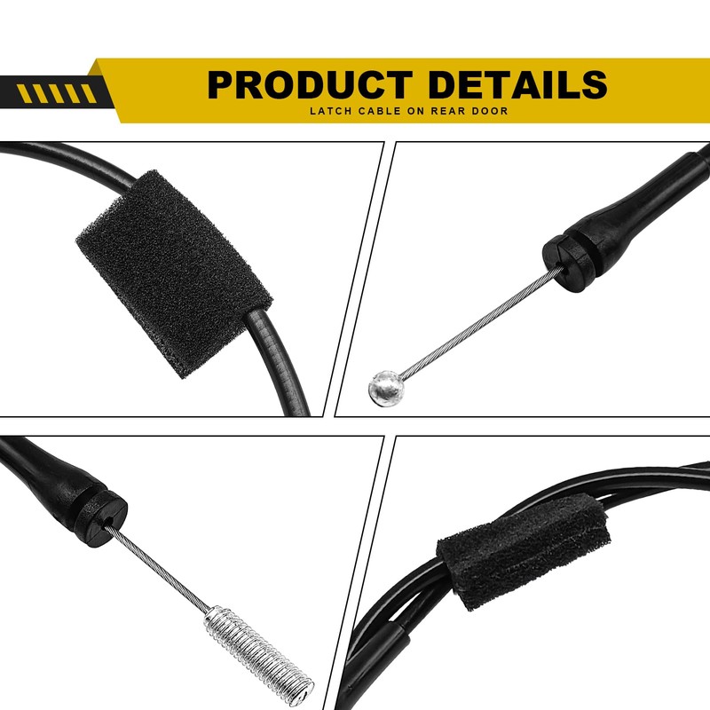 Compatible with 150/F250 Extended Cab Rear Door Latch Cable Kit