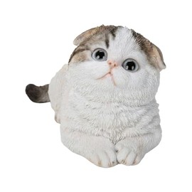 Ubia H24083-1 Squatting Scottish Fold Ears Teapot Doll Figurine Figurine Animal Garden Decor Cat
