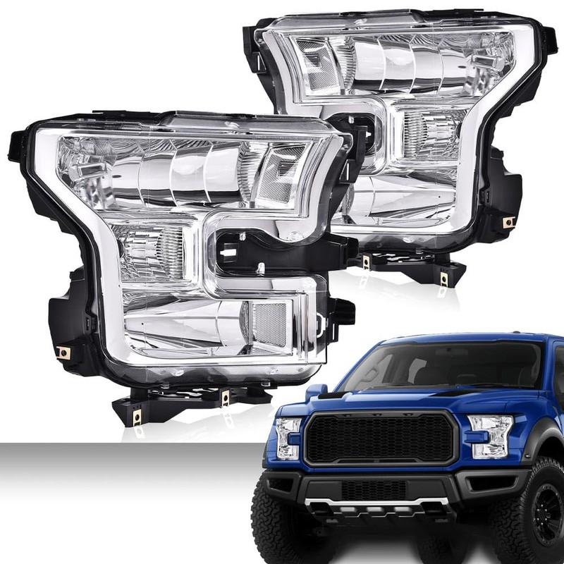 CHEDA Front Headlights Assembly Headlamp, Compatible with 2015 2016 2017